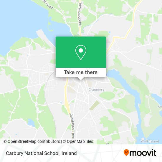 Carbury National School map