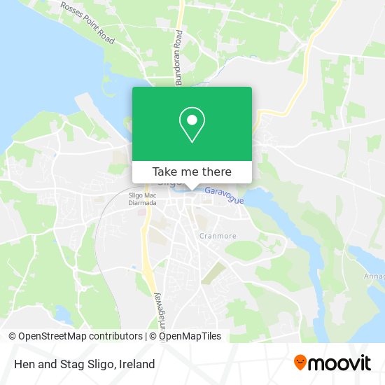 Hen and Stag Sligo map