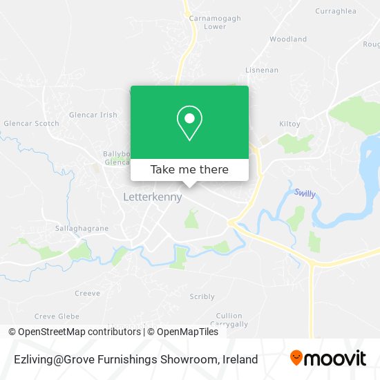 Ezliving@Grove Furnishings Showroom map