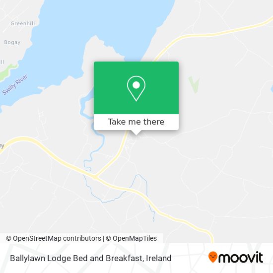 Ballylawn Lodge Bed and Breakfast map