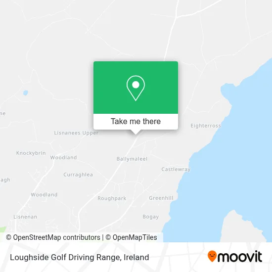 Loughside Golf Driving Range map
