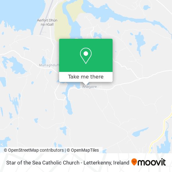 Star of the Sea Catholic Church - Letterkenny map