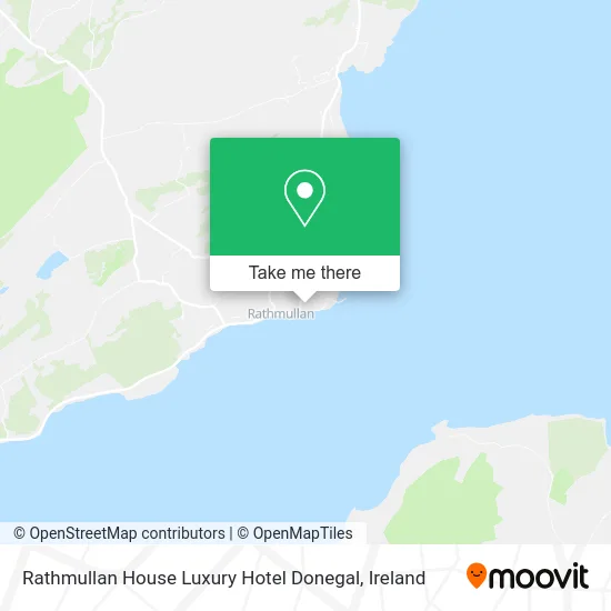 Rathmullan House Luxury Hotel Donegal map