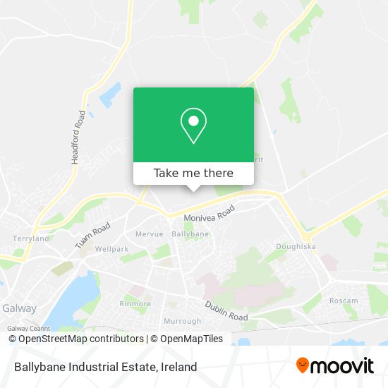 Ballybane Industrial Estate map