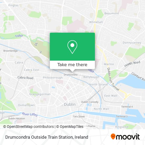Drumcondra Outside Train Station map