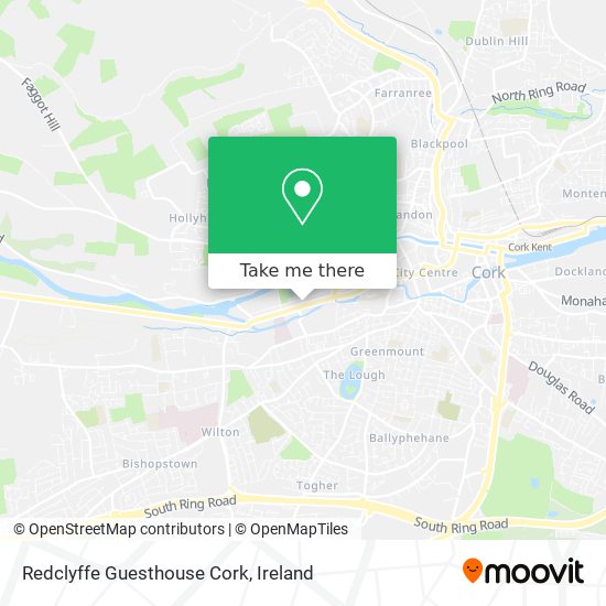 Redclyffe Guesthouse Cork map