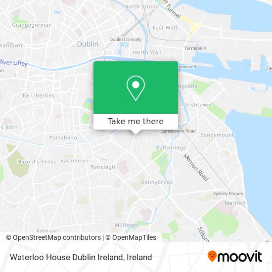 Waterloo House Dublin Ireland map