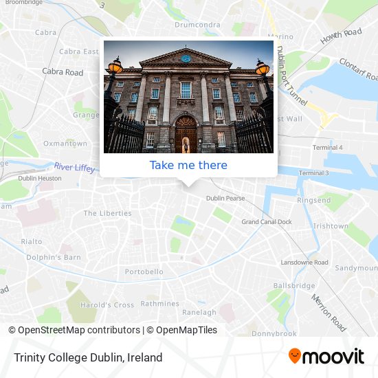 Trinity College Dublin map