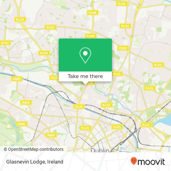 Glasnevin Lodge map