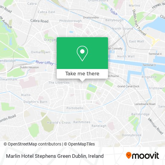 Marlin Hotel Stephens Green Dublin map