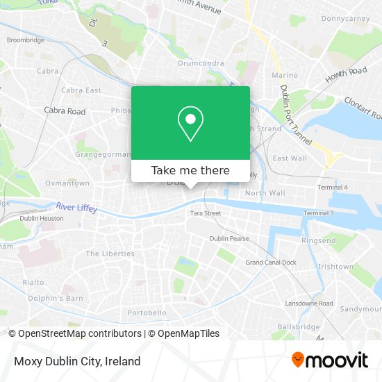 Moxy Dublin City map