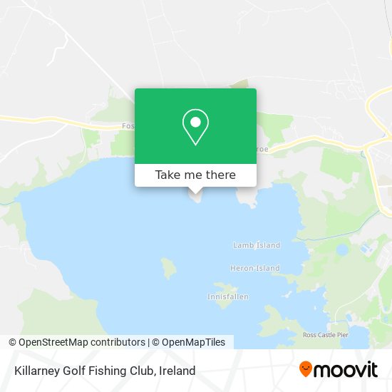 Killarney Golf Fishing Club map