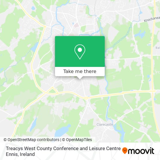 Treacys West County Conference and Leisure Centre Ennis map