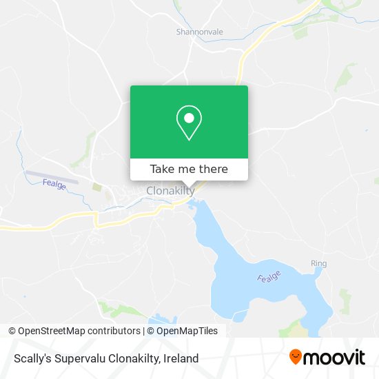 Scally's Supervalu Clonakilty map