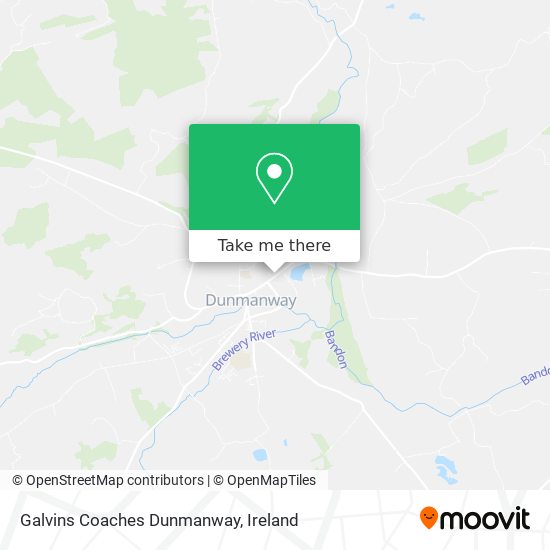 Galvins Coaches Dunmanway map