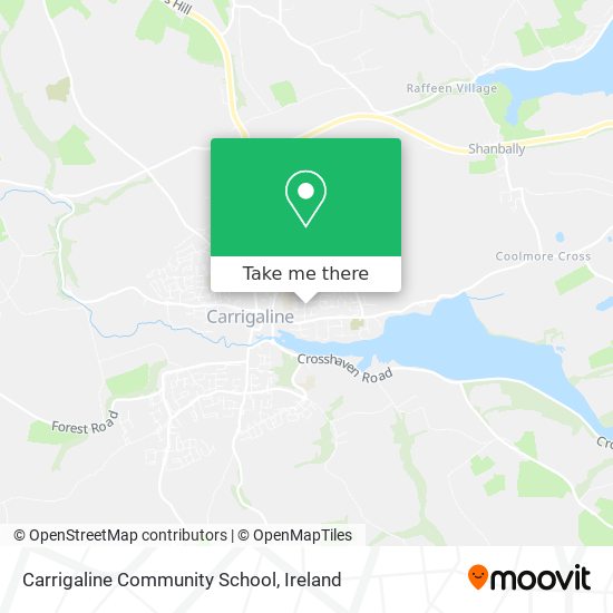 Carrigaline Community School map