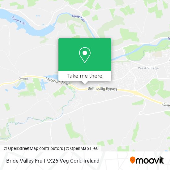 Bride Valley Fruit \X26 Veg Cork map