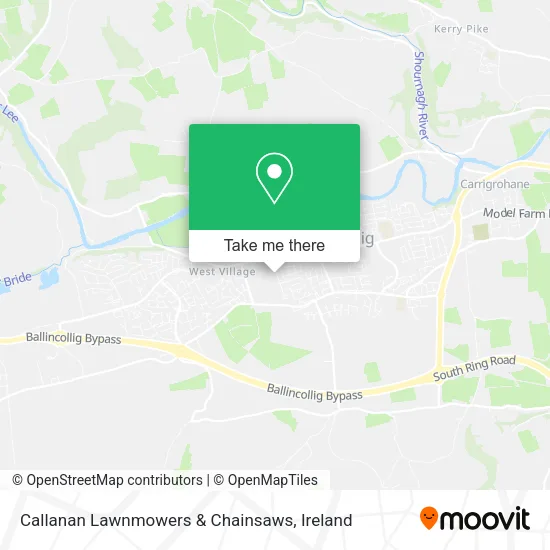 Callanan Lawnmowers & Chainsaws map