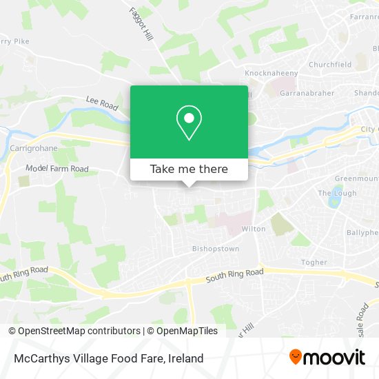 McCarthys Village Food Fare map