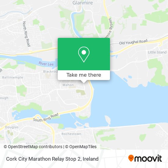 Cork City Marathon Relay Stop 2 plan