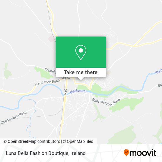 How to get to Luna Bella Fashion Boutique in Mallow by Bus or Train