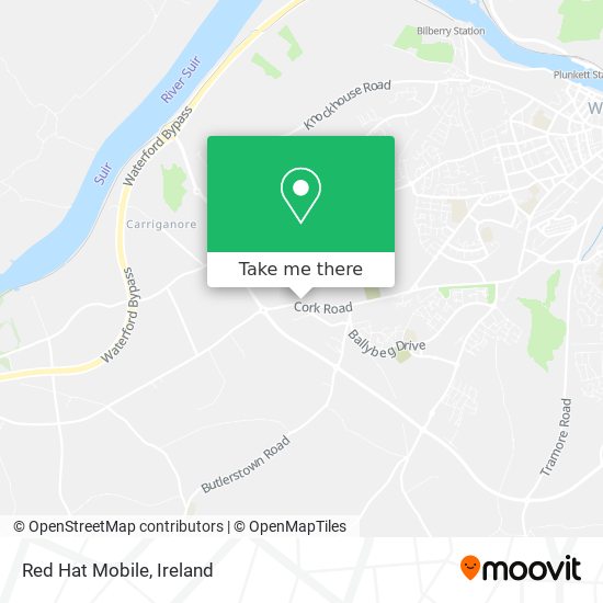 Red Hat Mobile map