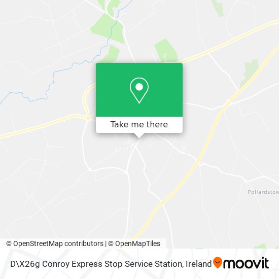 D\X26g Conroy Express Stop Service Station map