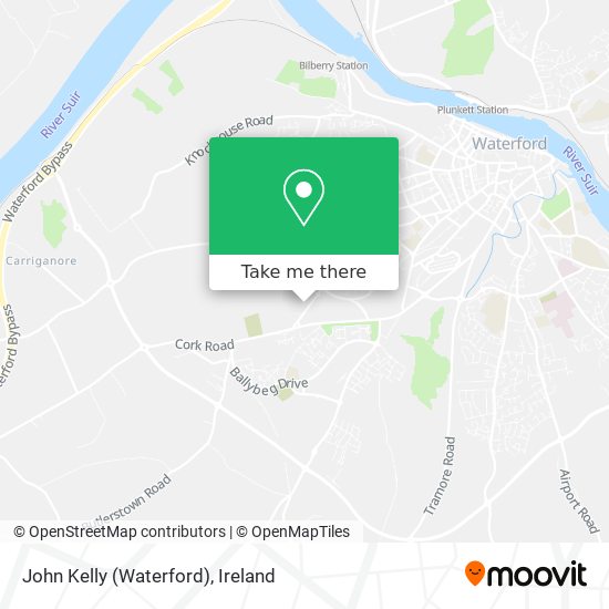 John Kelly (Waterford) map