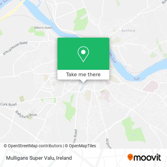 Mulligans Super Valu map