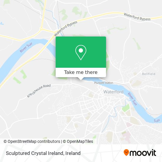 Sculptured Crystal Ireland map