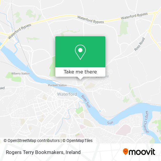 Rogers Terry Bookmakers map