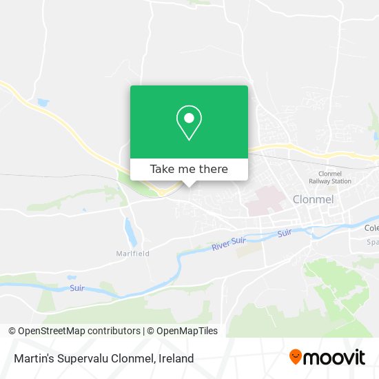 Martin's Supervalu Clonmel map