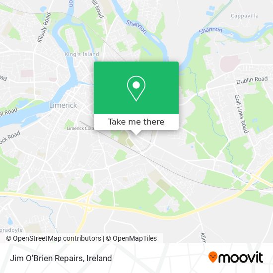 Jim O'Brien Repairs map