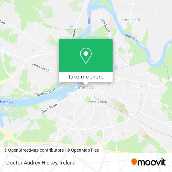 Doctor Audrey Hickey map