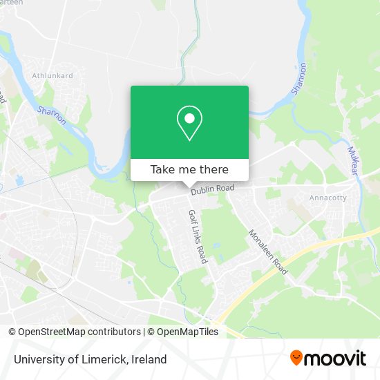 University of Limerick map