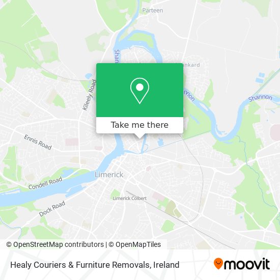 Healy Couriers & Furniture Removals map