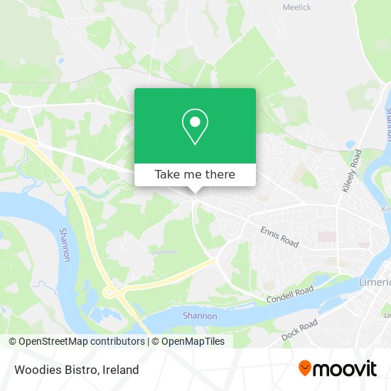 Woodies Bistro map