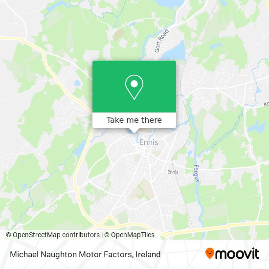 Michael Naughton Motor Factors map
