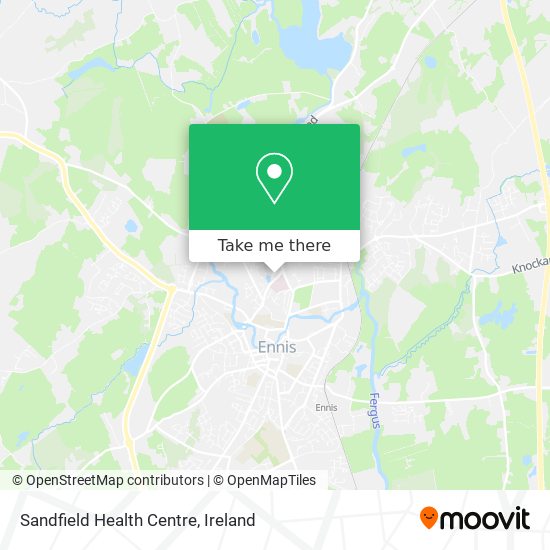 Sandfield Health Centre map