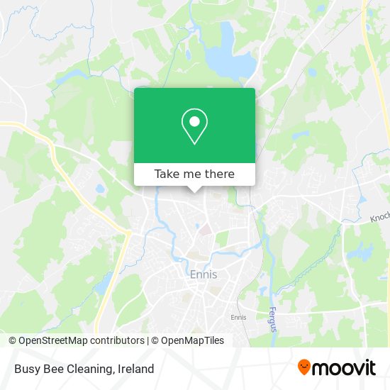 Busy Bee Cleaning map