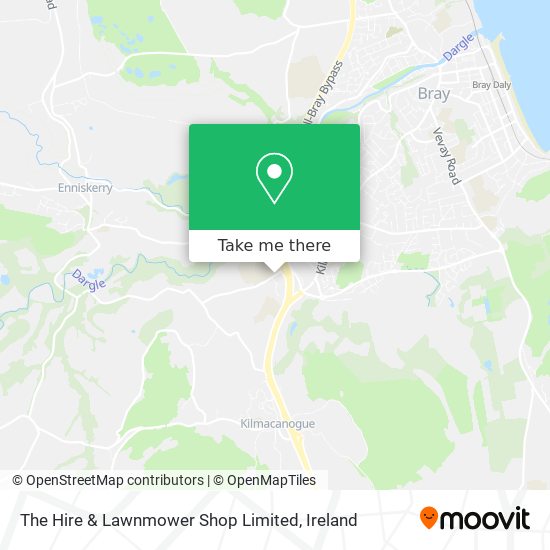 The Hire & Lawnmower Shop Limited map