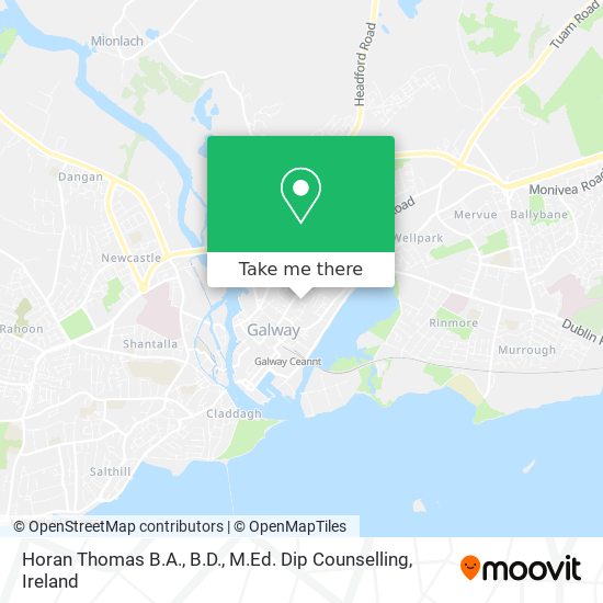 Horan Thomas B.A., B.D., M.Ed. Dip Counselling map