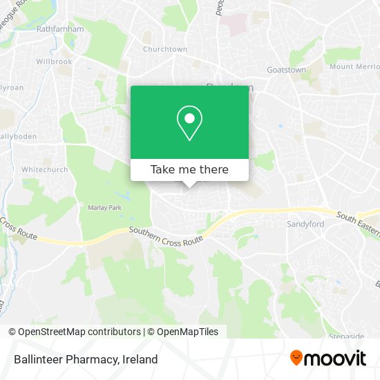 Ballinteer Pharmacy map