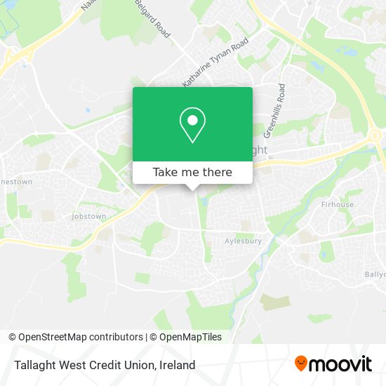 Tallaght West Credit Union map