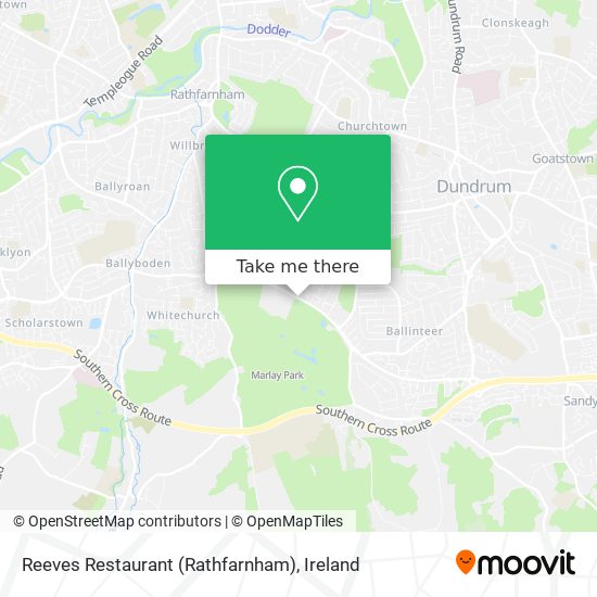 Reeves Restaurant (Rathfarnham) map