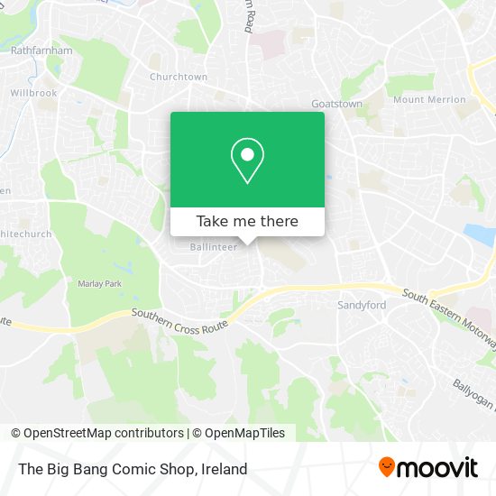 The Big Bang Comic Shop map
