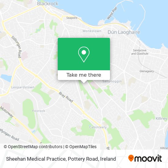 Sheehan Medical Practice, Pottery Road map