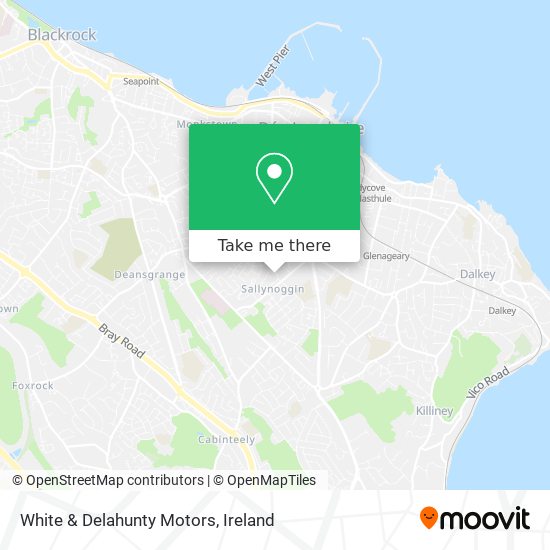 White & Delahunty Motors map