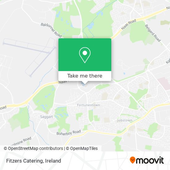 Fitzers Catering map