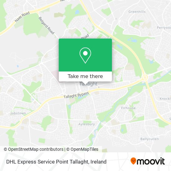 DHL Express Service Point Tallaght map